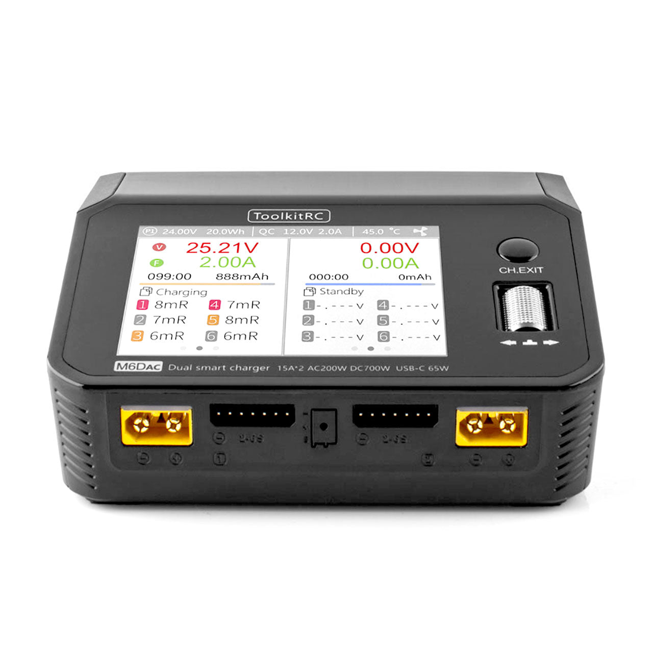 ToolkitRC M6DAC LiPo 1-6S 15A 2 Kanal Ladegerät AC/DC - TK11500 - RCXX - RC Racing Shop | RC Models | Tuning & Spare Parts for Professionals